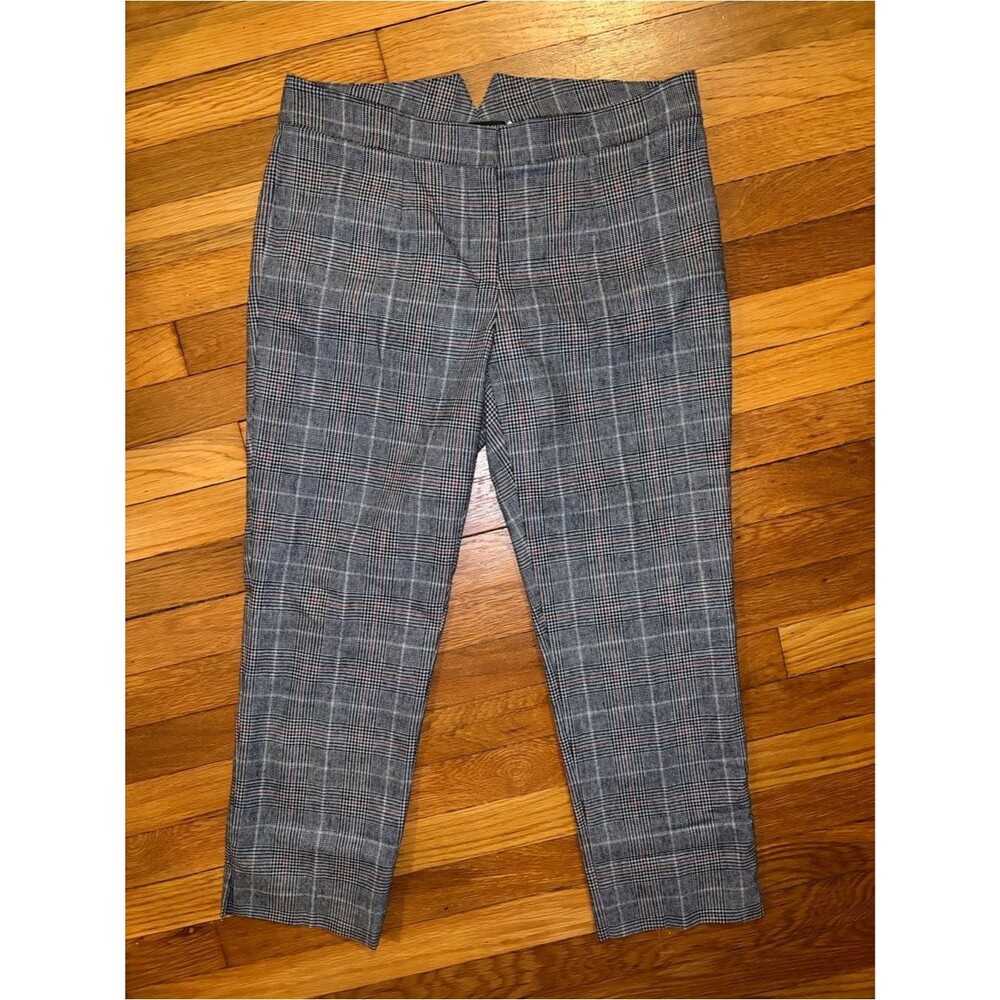 Dolce & Gabbana Prince of Wales Plaid Cropped Cigarette Trousers IT 44 - US 8